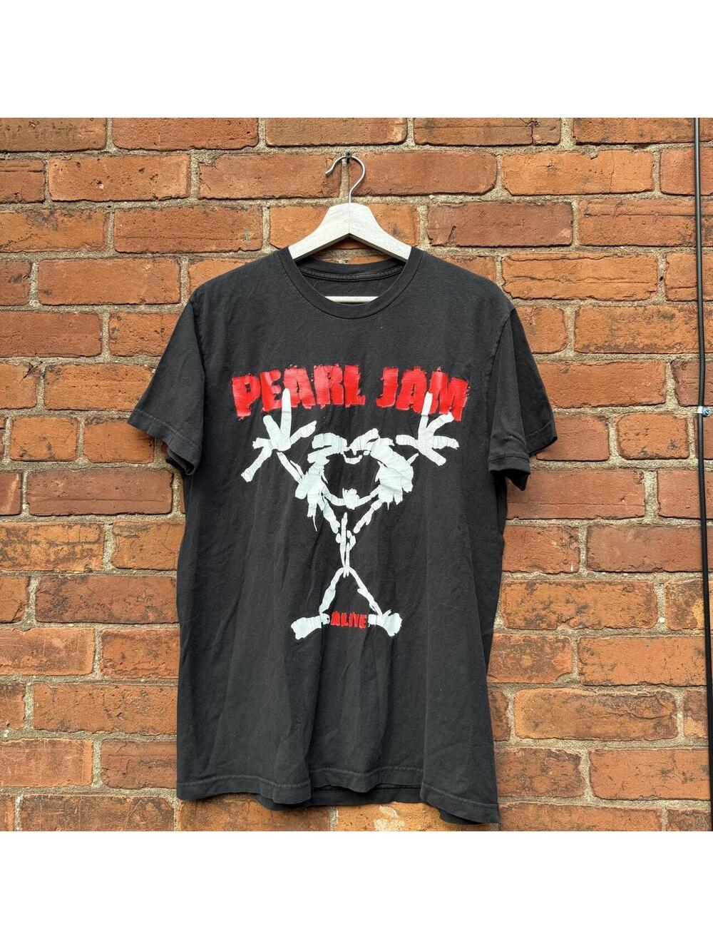 vintage pearl jam alive t shirt 00s L